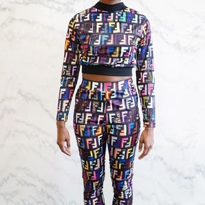 The F Print Jogger Suit